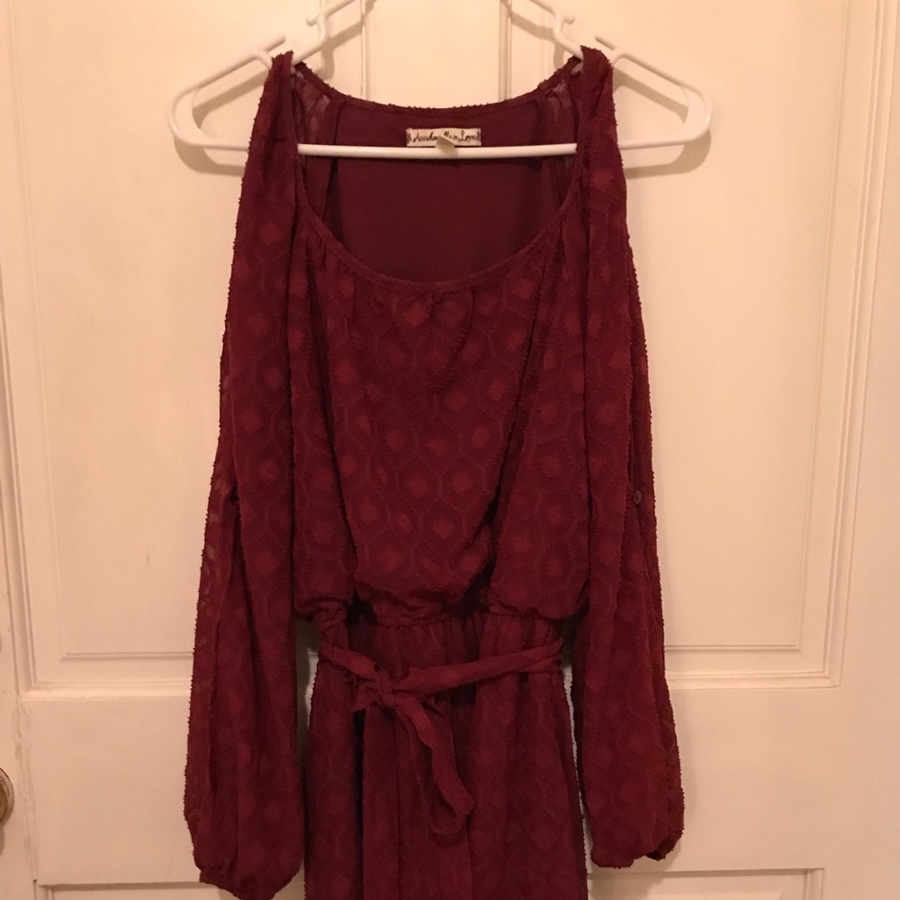 Cold shoulder dress